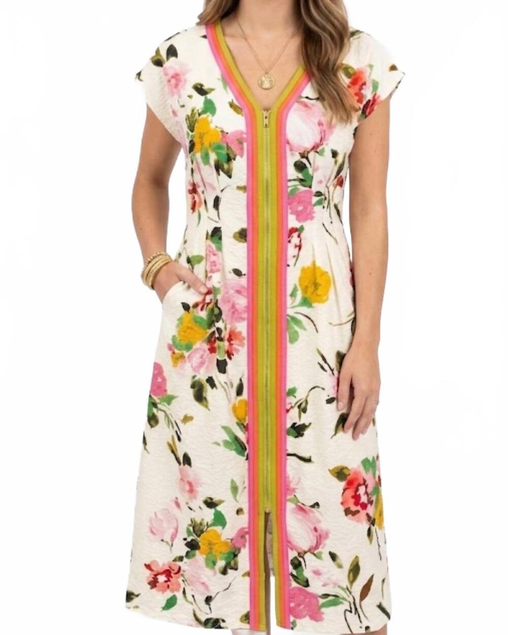 NEW THML wildflower weekend dress in multicolor